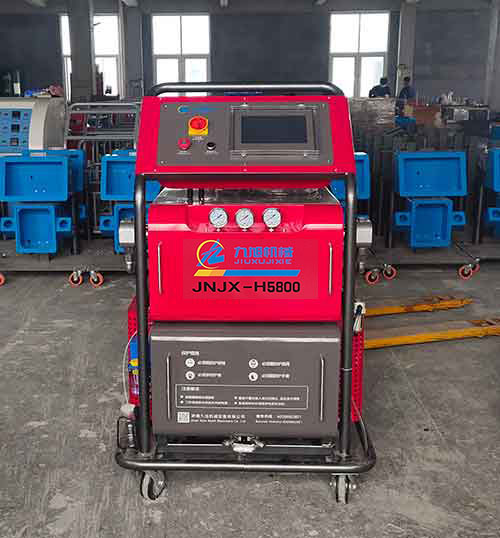 装饰线条聚氨酯发泡填充(图1) H5800PLC触摸屏聚氨酯发泡填充机器