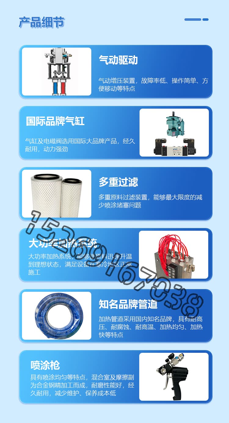 JX-IIIH气动聚氨酯喷涂机详情图6
