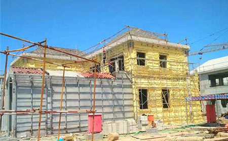 建筑保温聚氨酯发泡设备(图1) 建筑保温聚氨酯发泡设备施工案例