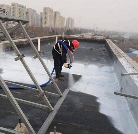 屋面防水聚脲(图3) 屋面防水聚脲施工