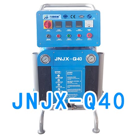 聚氨酯发泡设备保温泡沫现场施工(图1) JNJX-Q40聚氨酯高压发泡设备